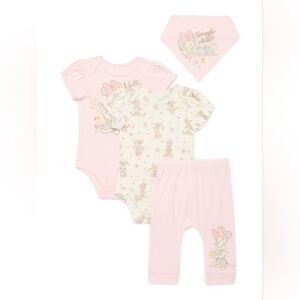 Minnie Mouse Disney Baby Wishes and Dreams Character Baby Layette Gift Set.